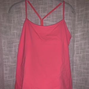 Bright Orange Lululemon Power Y Tank